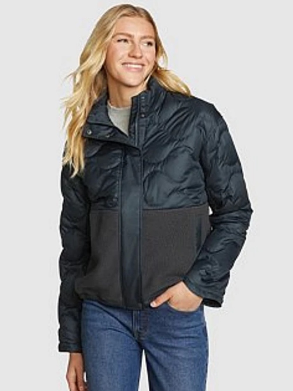 Eddie Bauer Women's Quest 300 Hybrid Jacket - Storm